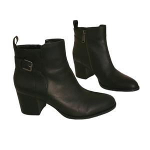 Ralph Lauren leather heeled ankle boots Genna women's 9.5 b